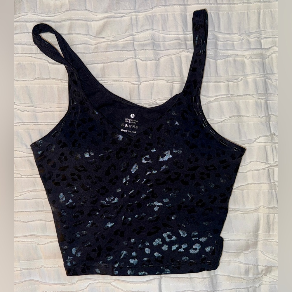 Black Leopard Tank Top